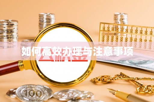 平谷如何高效办理与注意事项
